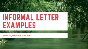 informal letter example