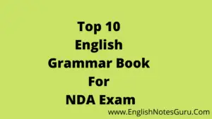 Top 10 English grammar book for NDA Exam