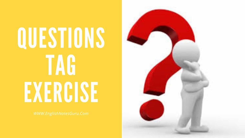 questions tag exercise with answers pdf english notes guru