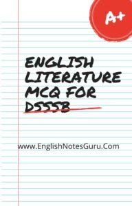 English Literature MCQ For DSSSB