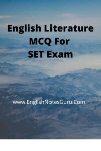 English Literature MCQ For SET Exam