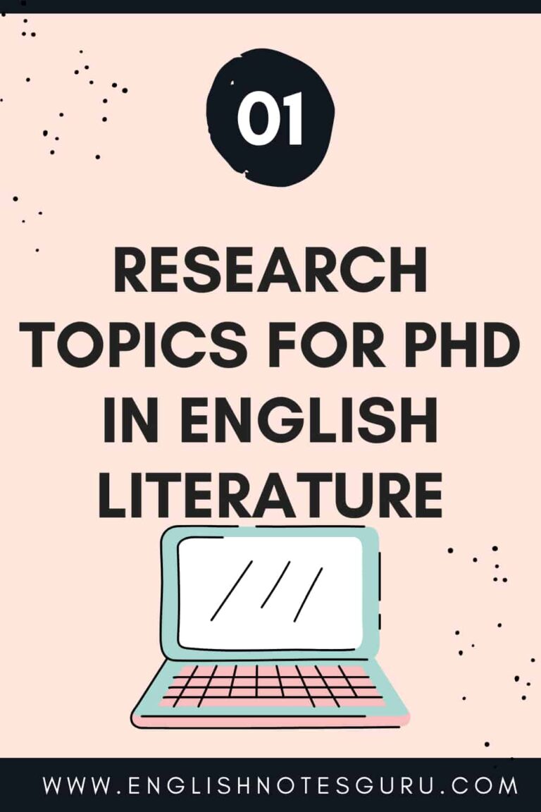 topics for phd in english literature
