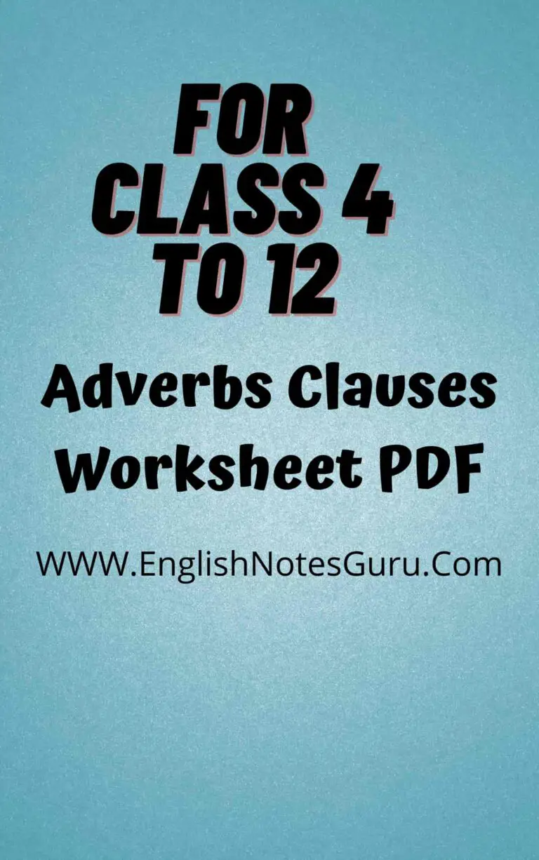Adverb Clause Examples With Answers - English Notes Guru