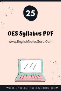 OES Syllabus PDF