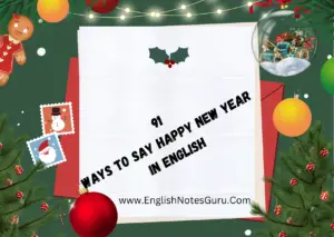 91 Ways to Say Happy New Year In English